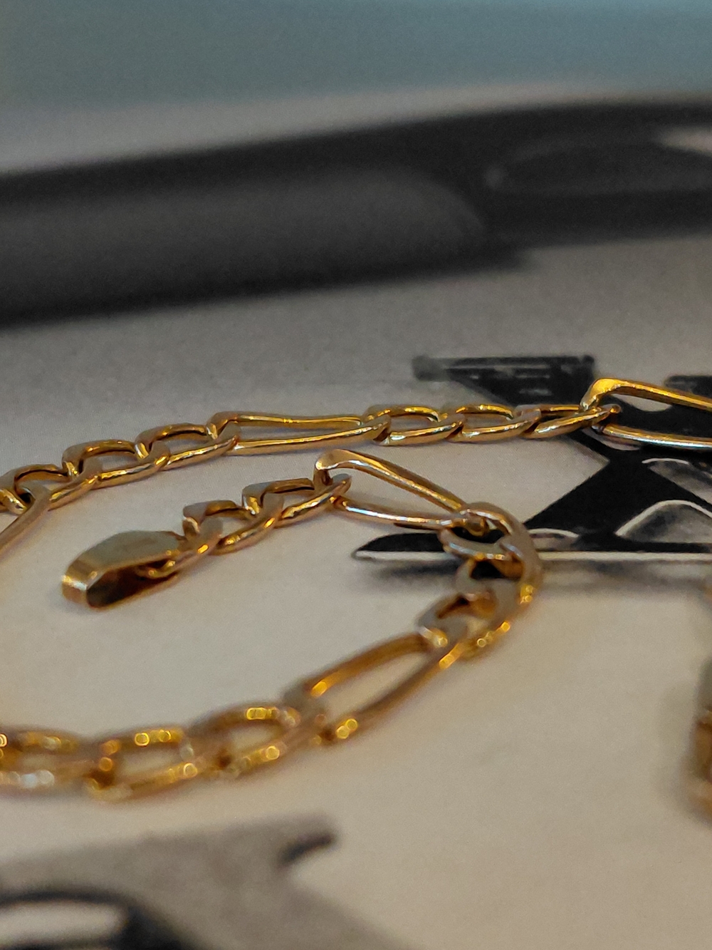 Gold Link Chain Bracelet - Men Accessories